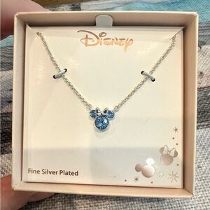 Minnie Mouse Disney Necklace Blue New